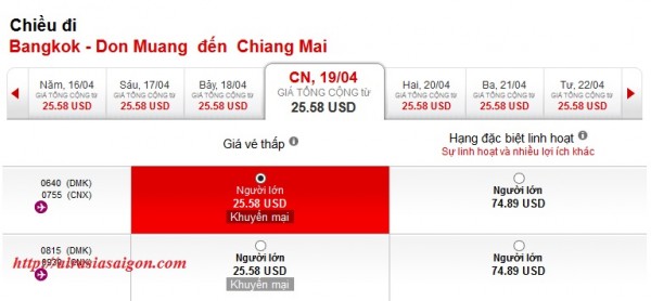 Air Asia tung vé đi Chiang Mai giá rẻ 15 USD