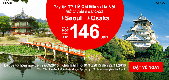 Chớp nhanh cơ hội mua vé đi Seoul giá rẻ 146 USD