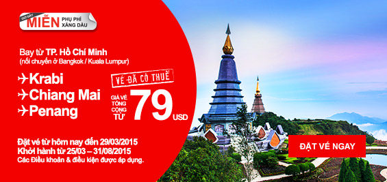 Đặt ngay vé máy bay đi Chiang Mai giá rẻ 79 USD