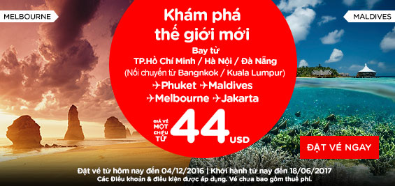 Mua sắm thả ga tại Bangkok cùng Air Asia giá chỉ từ 3 USD