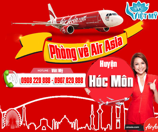 Phòng vé Air Asia huyện Hóc Môn
