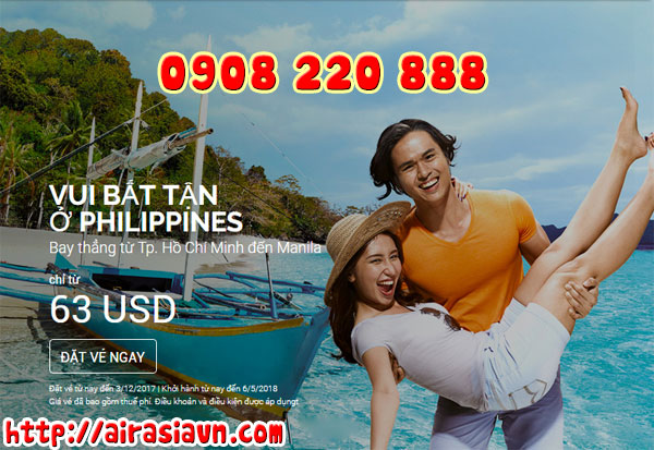 Air Asia khuyến mãi đi Thái Lan. Malaysia, Philippines chỉ từ 31 USD