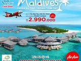 Air Asia khuyến mãi vé đi Maldives chỉ từ 2.990.000VND