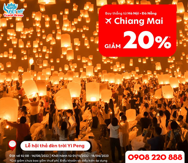 Mua vé AirAsia giảm 20% giá vé bay thẳng đến Chiang Mai