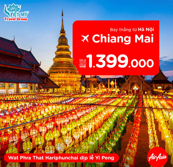 Mua ưu đãi vé máy bay đi Chiang Mai nhân ngày Mega Sale