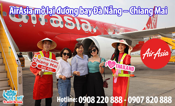 AirAsia mở lại đường bay Đà Nẵng – Chiang Mai