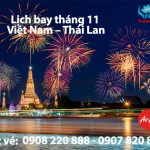 Lịch bay tháng 11 Việt Nam – Thái Lan của AirAsia
