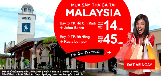 Khuyến mãi Air Asia đi Thái Lan giá rẻ chỉ từ 6 USD