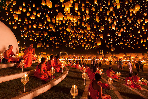 Tháng 11 du lịch Chiang Mai tham dự lễ hội thả đèn trời