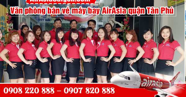 Văn phòng bán vé máy bay AirAsia quận Tân Phú