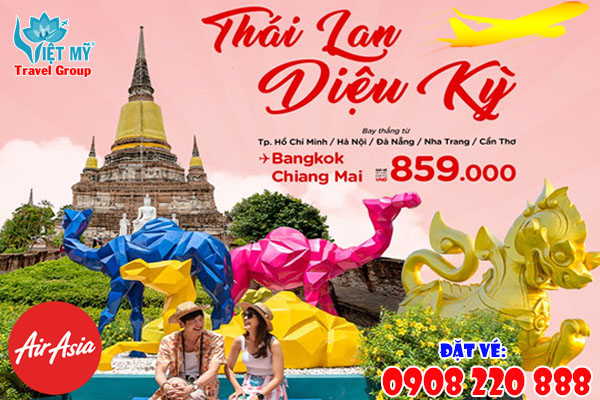 Air Asia khuyến mãi đi Thái Lan chỉ từ 859K