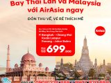 Bay Thái Lan và Malaysia với AirAsia giá vé chỉ từ 699K