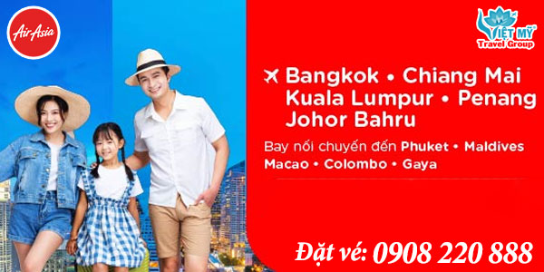 AirAsia ưu đãi vé đi Malaysia và Thái Lan chỉ từ 999K