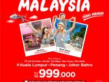 AirAsia ưu đãi vé máy bay đi Malaysia chỉ từ 999K
